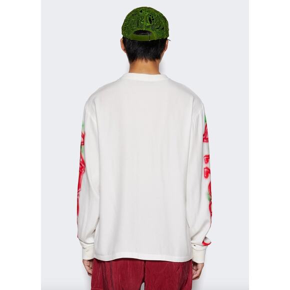 Casella Meyer Men's Long Sleeve White Shirt Red Design Size XL - Picture 9 of 10